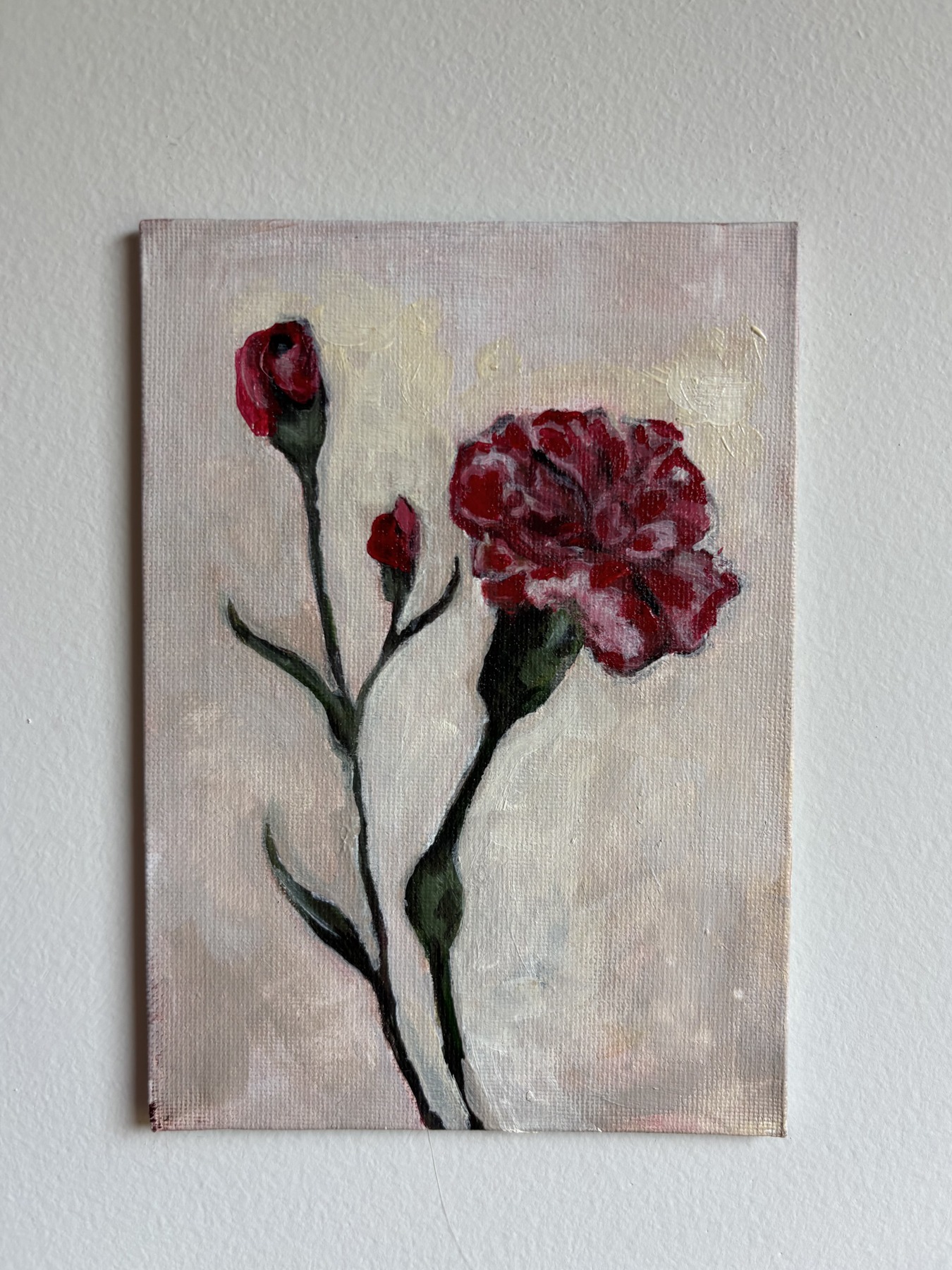 Carnation — original painting by Rabekah